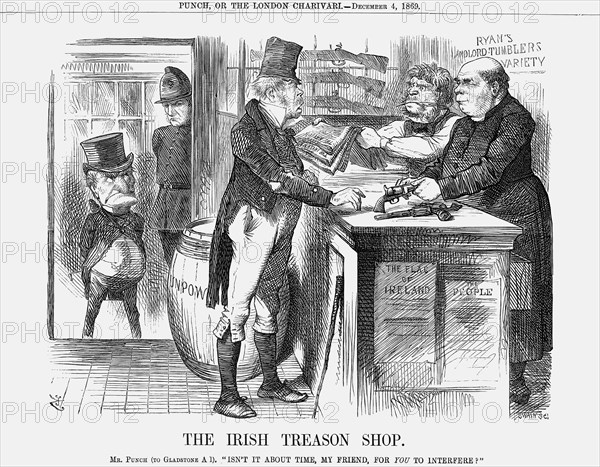 'The Irish Treason Shop', 1869. Artist: Joseph Swain