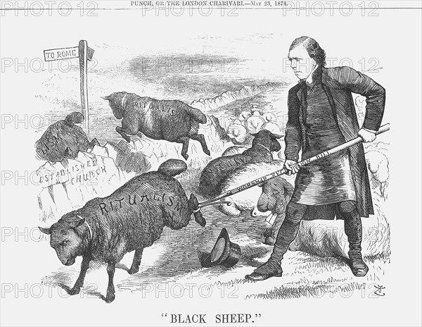 Black Sheep, 1874. Artist: Joseph Swain