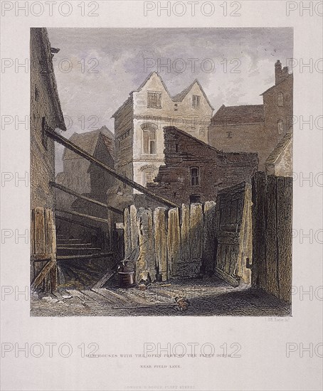 Fleet River, London, 1851. Artist: John Wykeham Archer