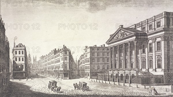 Mansion House (exterior), London, c1751. Artist: Anon