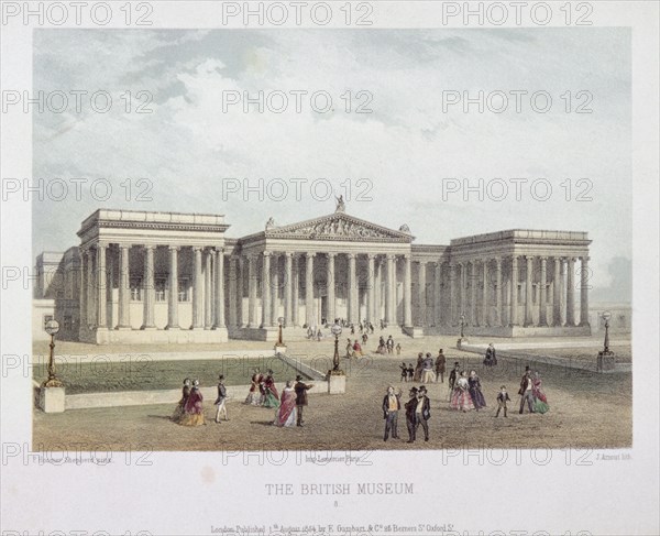 British Museum, Holborn, London, 1854. Artist: Jules Louis Arnout