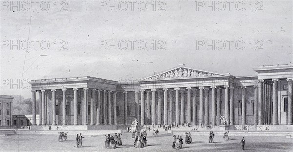 British Museum, Holborn, London, 1852. Artist: Henry Adlard