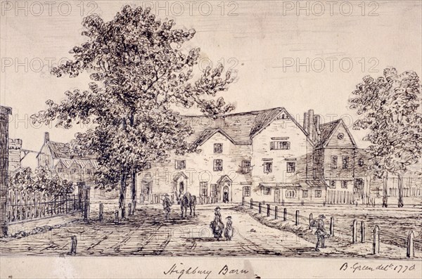 Highbury Barn, Islington, London, 1770. Artist: Anon