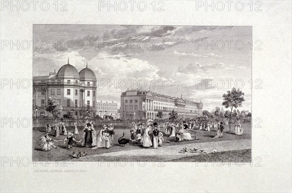 Hanover Terrace, Regent's Park, London, 1827. Artist: William Harvey