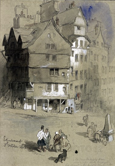 Sir George McKenzie's house, Edinburgh, Scotland, 1845. Artist: Sir John Gilbert