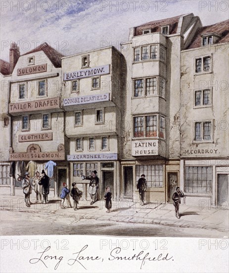 Long Lane, Smithfield, London, c1844. Artist: Anon