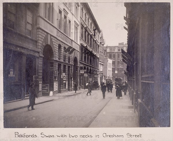 Gresham Street, London, c1920. Artist: Anon