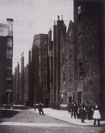 Lincoln's Inn, Old Square, Holborn, London, 1867. Artist: Henry Dixon