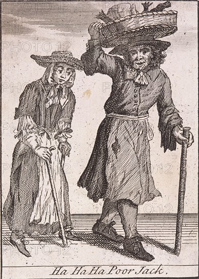 'Ha Ha Ha Poor Jack', Cries of London, (c1688?). Artist: Anon