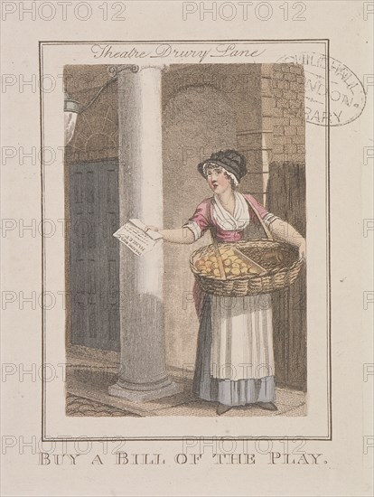 'A Bill of the Play', Cries of London, 1804. Artist: Anon