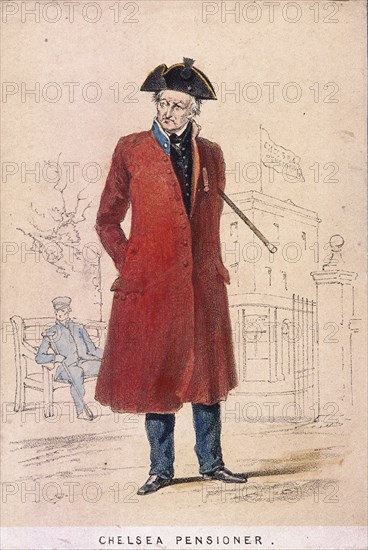 A Chelsea pensioner, 1855. Artist: Day & Son