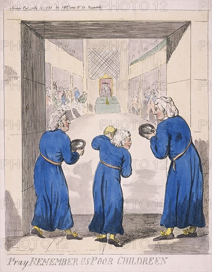 Pray remember us poor children', 1795. Artist: Isaac Cruikshank