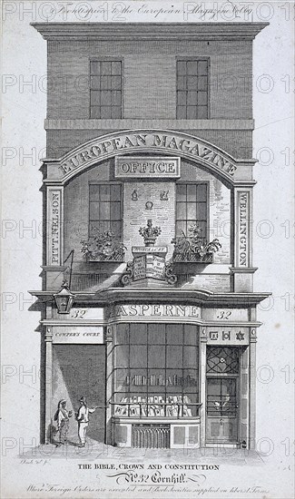 No 32 Cornhill, London, c1800. Artist: Samuel Rawle