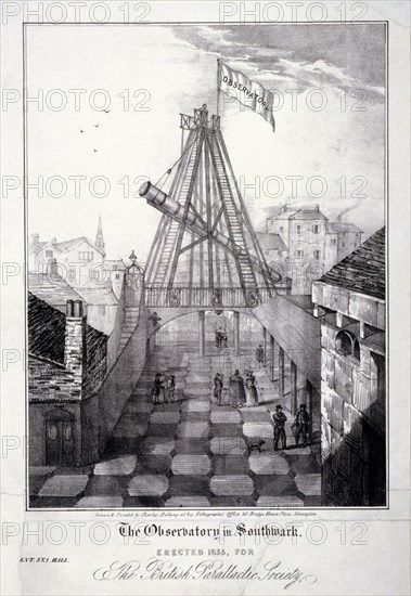 View of The Observatory in Southwark, London, 1835. Artist: Charles Bellamy