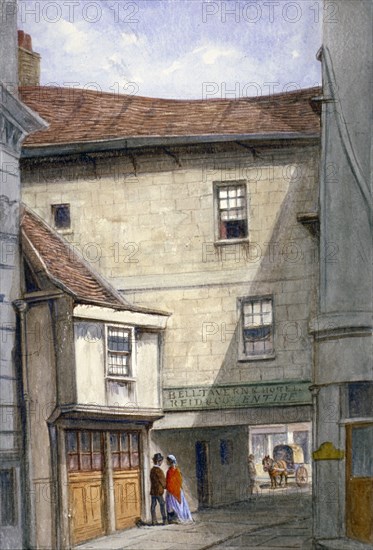 Bell Tavern, Addle Hill, London, 1868. Artist: JT Wilson