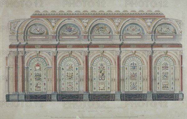 East side view of the Livery Hall of the Clothworkers' Company, City of London, 1860. Artist: Anon