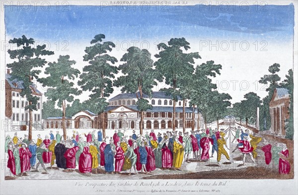 The Rotunda and Ranelagh House in Ranelagh Gardens, Chelsea, London, c1760. Artist: Anon