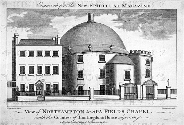 Spa Fields Chapel, Finsbury, London, c1780. Artist: Thomas Thornton