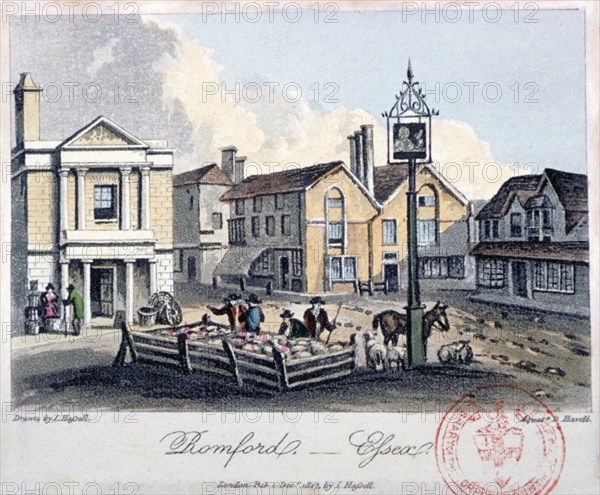 Romford, Essex, 1817. Artist: Daniel Havell