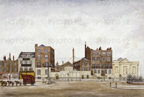 Maudsley, Sons and Field, engineers, 108 Westminster Bridge Road, Lambeth, London, c1840. Artist: Anon