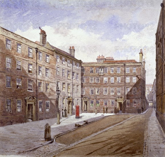 View of Brick Court, Middle Temple, London, 1882. Artist: John Crowther