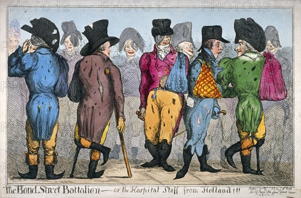 The Bond Street battalion - or hospital staff from Holland!!!', 1799. Creator: Anon.