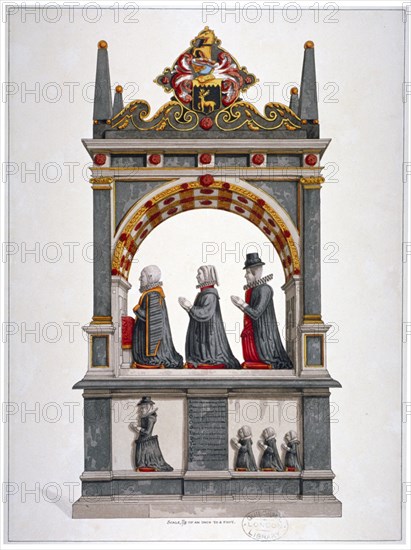 Monument to Alderman Richard Humble and family, St Saviour's Church, Southwark, London, c1700. Artist: Anon