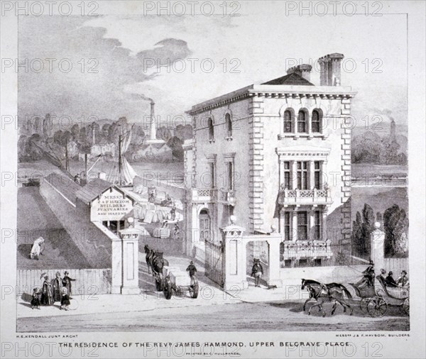 Buckingham Palace Road, Westminster, London, c1840. Artist: Charles Joseph Hullmandel