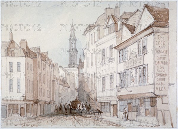 Drury Lane, Westminster, London, 1851. Artist: Thomas Colman Dibdin