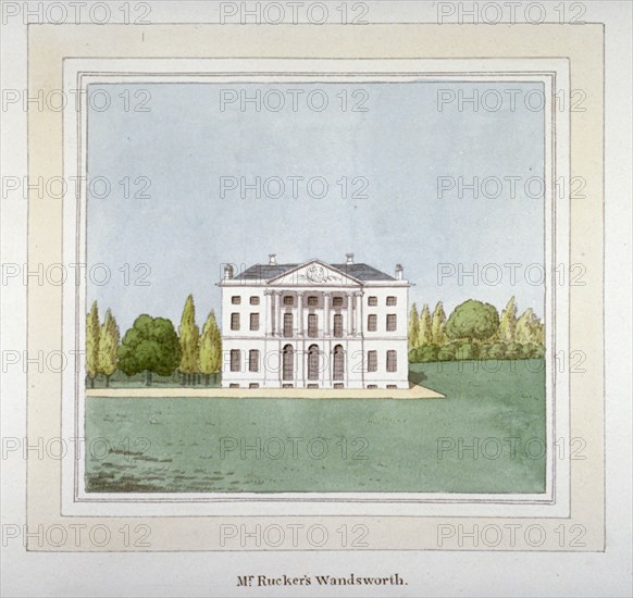 View of DH Rucker's residence at West Hill in Wandsworth, London, c1800. Artist: Anon