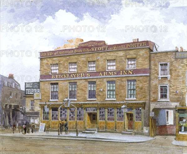 The Bricklayers' Arms Inn, Old Kent Road, Southwark, London, 1880. Artist: John Crowther