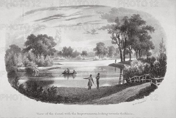 St James's Park, Westminster, London, c1827. Artist: JS Templeton