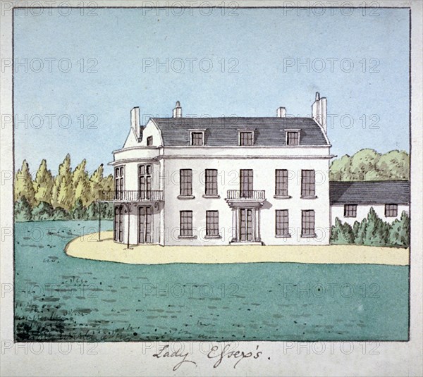 Lady Essex's house, Mile End Road, Stepney, London, c1800. Artist: Anon