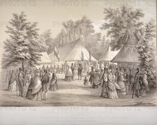 Clapham Special Constables' dinner, Clapham, London, 1848. Artist: HM Whichelo