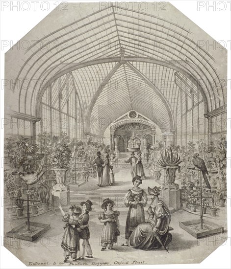 Conservatory of the Pantheon, Oxford Street, Westminster, London, c1830. Artist: Anon