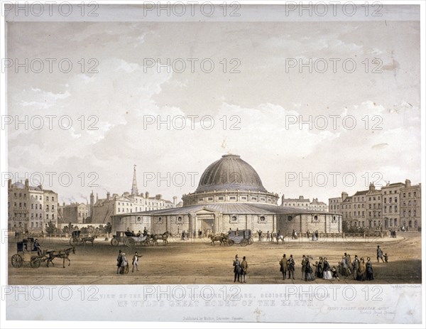 The Great Globe, Leicester Square, Westminster, London, c1855. Artist: Day & Son