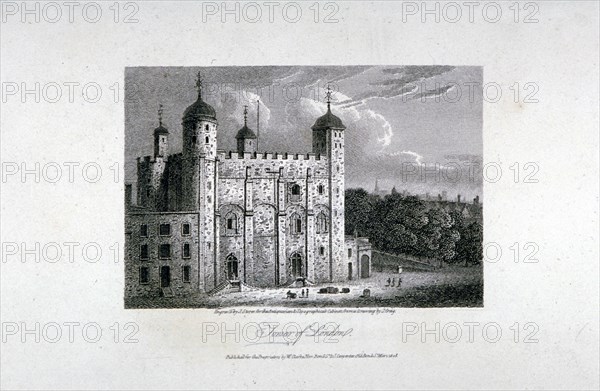 Tower of London, 1808. Artist: James Sargant Storer