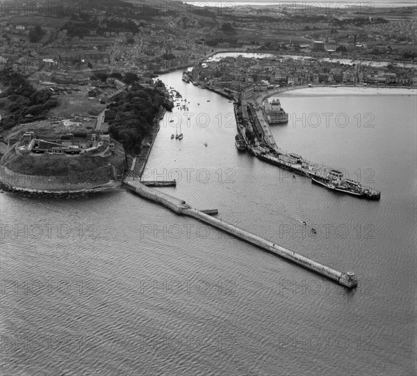 The harbour mouth, Weymouth, Dorset, 1947