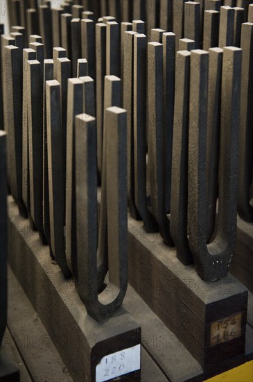 Tuning forks, Whitechapel Bell Foundry, 32-34 Whitechapel Road, Tower Hamlets, London, 2010