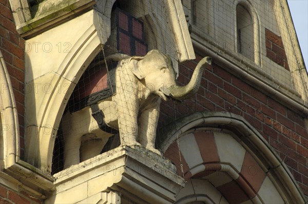 Elephant in niche, Elephant Tea Rooms, 64-66 Fawcett Street, Sunderland, Tyne and Wear, 2008