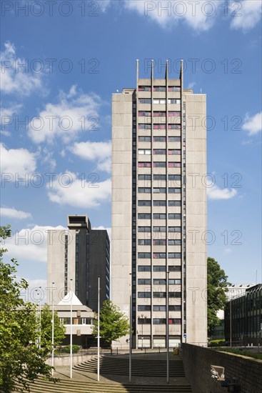 Halls of residence, Priory Street, Coventry University, West Midlands, 2014