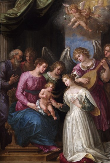 The Mystic Marriage of St Catherine', 17th century