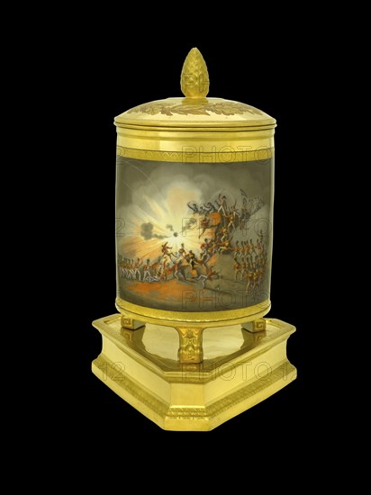 Ice pail showing the storming of Ciudad Rodrigo, Spain, 1812 (1817-1819)