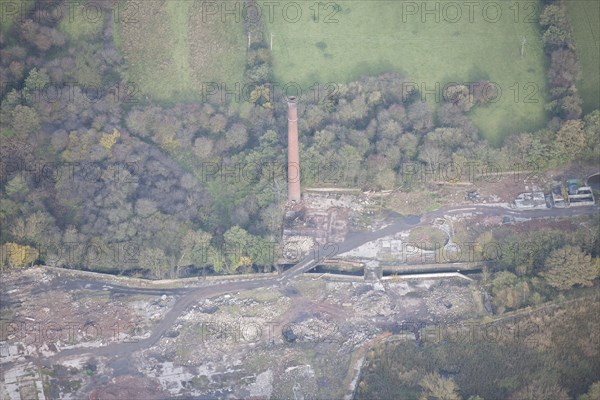 Chimney at Forge Bleach Works, Chinley, Derbyshire, 2013