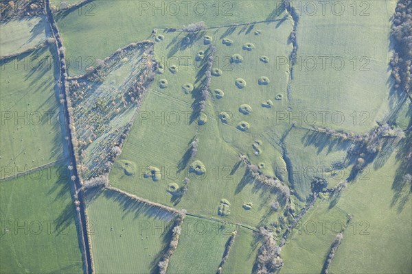 Earthwork remains of medieval or post-medieval mining, near Sleagill, Cumbria, 2013.  Creator