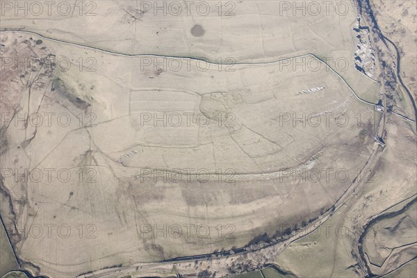 Romano-British enclosed settlement earthwork, Intake, Crosby Garrett Fell, Cumbria, 2014