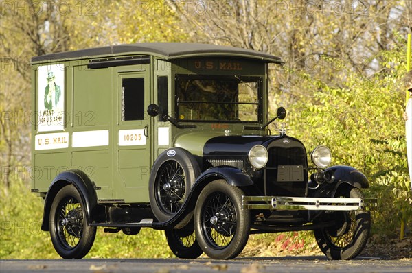 Ford Delivery van 1929. Artist: Simon Clay.