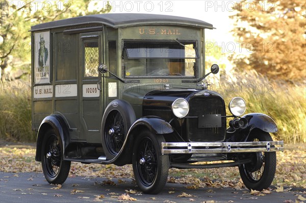 Ford Delivery van 1929. Artist: Simon Clay.