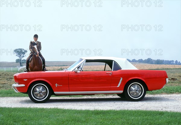 1966 Ford Mustang 289 convertible. Artist: Unknown.