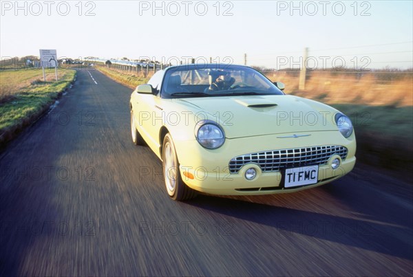 2002 Ford Thunderbird convertible. Artist: Unknown.